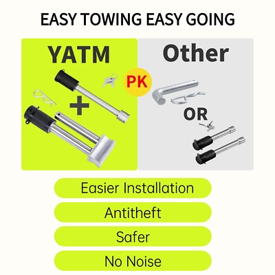 TOPTOW Hitch Extender, Fits For 2 Inch Receiver, 8.5 Inch Extension Length, Anti