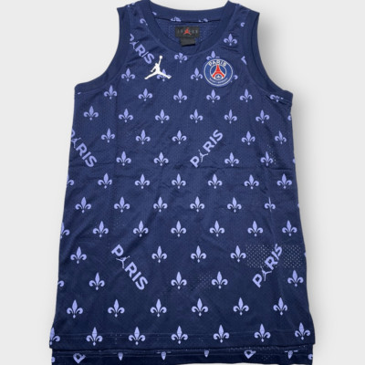Jordan Nike Paris Saint Germain Statement Navy Vest Junior/ Boys size Large New