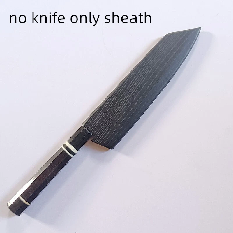 21cm Japanese Chef's Knife Sheath Kiritsuke Wood Saya Knife Blade Guard Case Bag