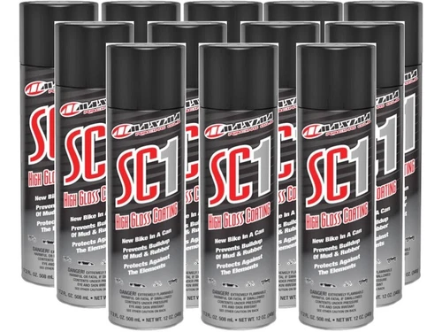 Maxima Racing Oils 12 Pack SC1 High Gloss Silicone Clear Coat 17.2oz. Spray Cans