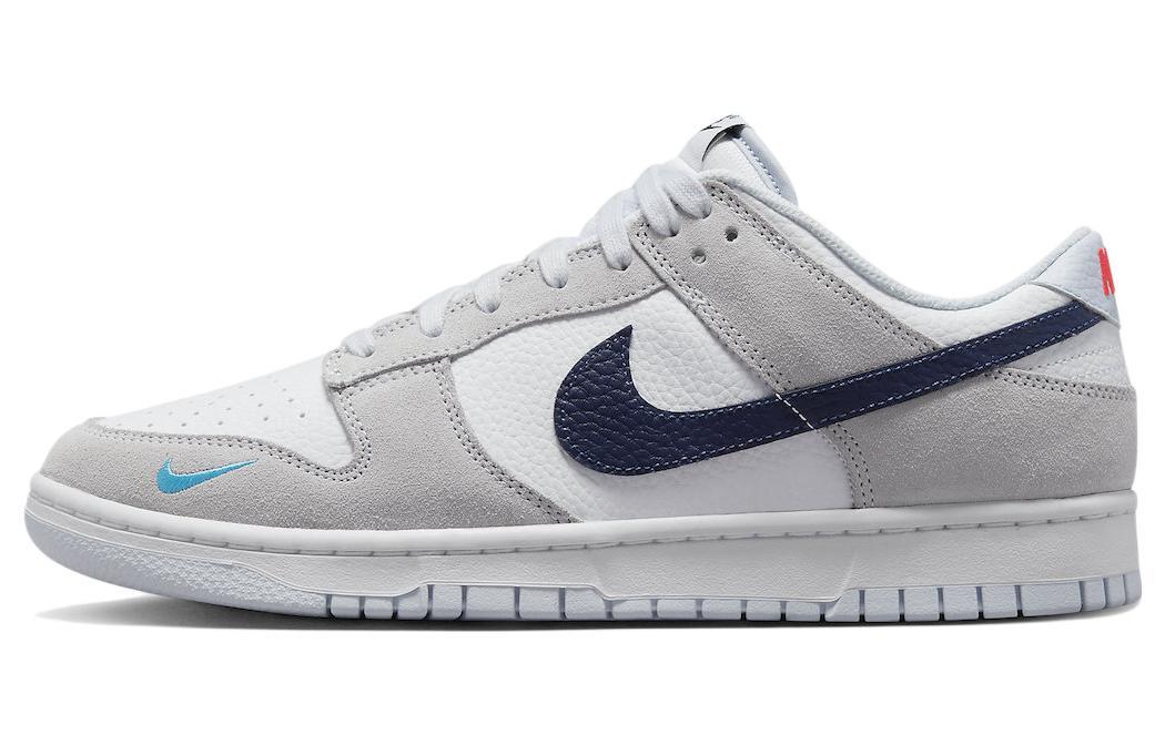 Nike Dunk Low Mini Swoosh - Football Grey Midnight Navy - FJ4227  