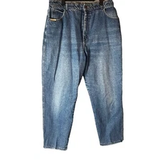 Vintage PS Gitano High Rise Denim Mom Jeans Cotton  Blue Regular Size 18 Cropped