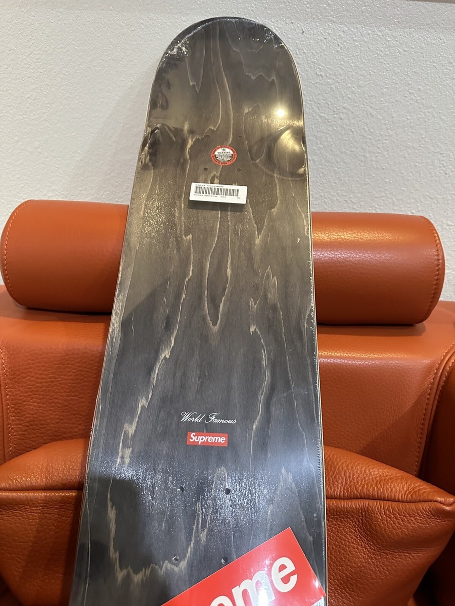 Supreme Bling Box Logo Gold Skate Deck Skateboard SS22 Size Supreme Bling Box Logo Gold Skate Deck Skateboard SS22 Size