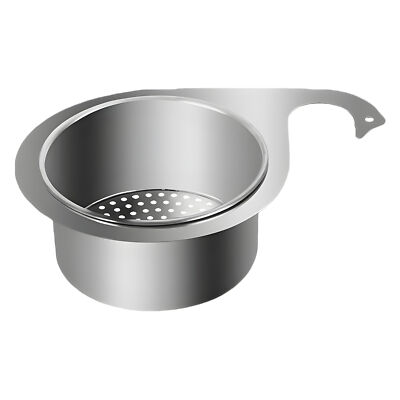 Kitchen Sink Rack Strainer Basket Stainless Steel Filter  Swan-Shaped Drain