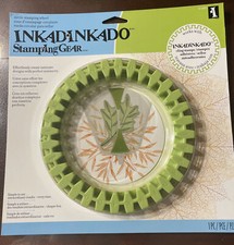Inkadinkado 6  Stamping Gear Circle Stamping Wheel 6  New Crafts Stamps