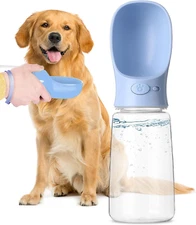  Dog Water Bottle 19Oz Large Blue Portable Water Bottle Dog Travel Water Bottle 