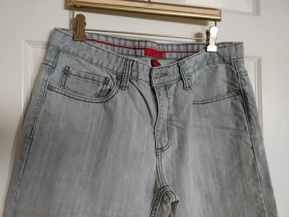 Jeans ajustados lavados grises ALFANI talla 32x30 Foto 3 de 4