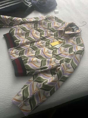 Gucci x adidas Trefoil Print Jacket Size 56 Xxl | eBay