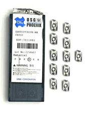 (11) pieces-OSG PHOENIX ZDKT11T302FR-NM grade CK010 milling inserts -#7811048