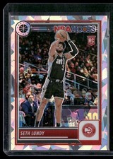 2023-24 Hoops Premium Stock #206 Seth Lundy Ice Prizm