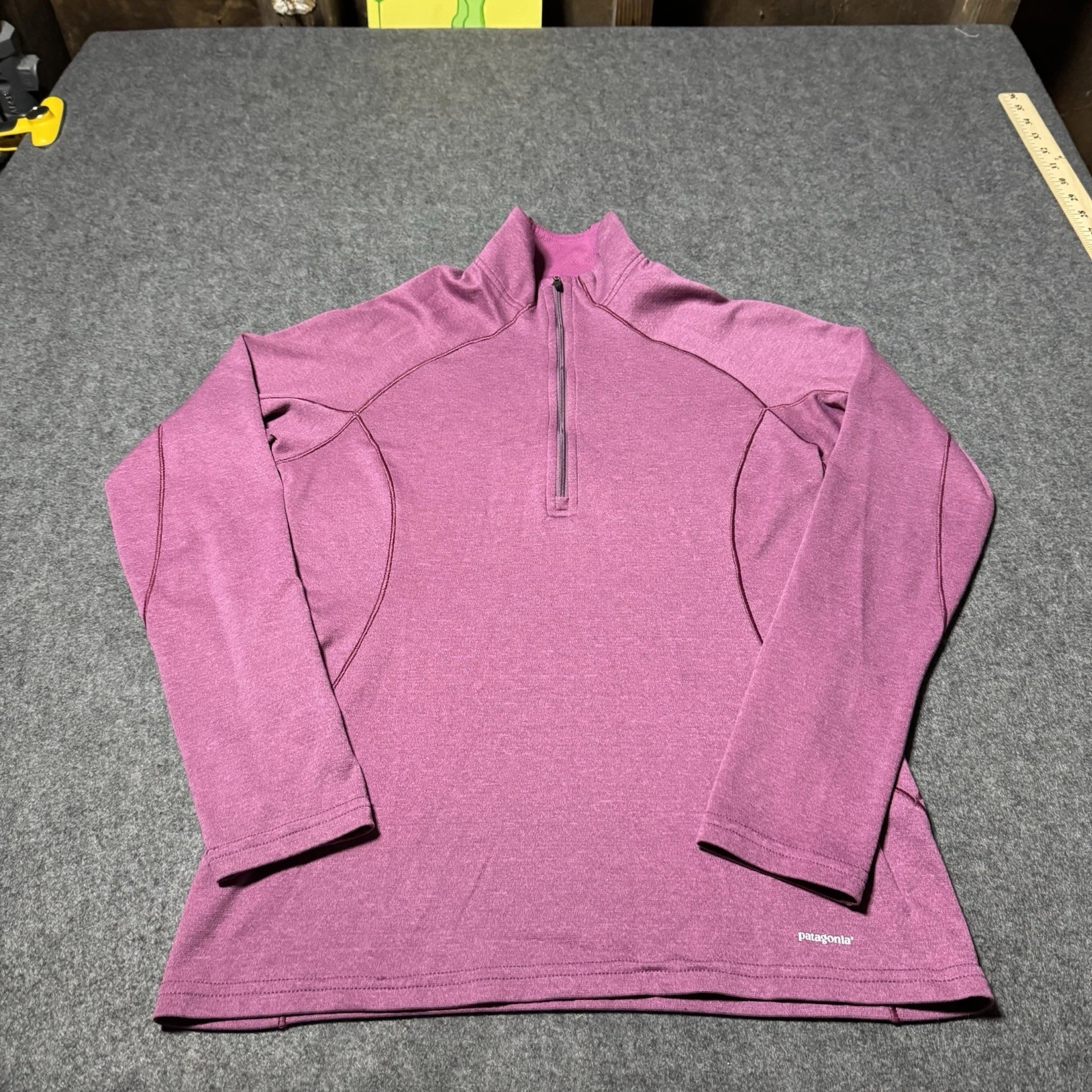 Patagonia Capilene 3 Pullover Top Womens XS Pink Base Layer Midweight 1/4 Zip