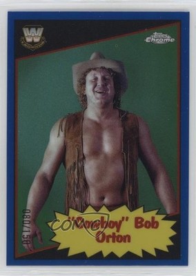 2025 Chrome WWE 1985 Topps Legends Blue Refractor 80/150 Cowboy Bob Orton 1g2u