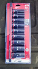 Milwaukee 49-66-7022 9PC SHOCKWAVE Impact Duty™ 1/2" Drive SAE Deep Socket Set