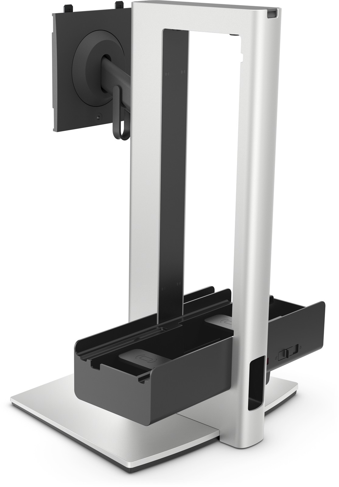 Dell Black/Silver Pro Slim Oss25 68.6 Cm (27") Desk - Image 2