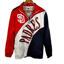 Mitchell & Ness San Diego Padres Cooperstown Collection Vintage Windbreaker LG