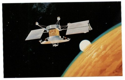 NASA spacecraft Venus Mapper imaging radar for planet surface unused postcard
