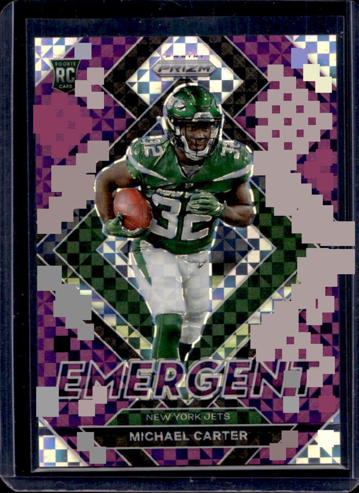 2021 Prizm Michael Carter Emergent RC Prizms Purple Power #23/49 Jets