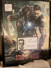 Robert Downey Jr. Ironman signed 12x16 mat frame with ACOA. RACC Trusted Seller