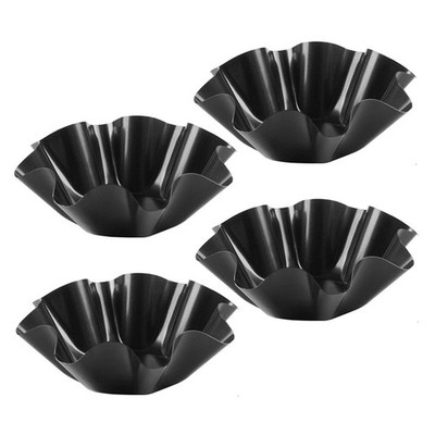 4 Pack Tortilla Pan Set Taco Salad Bowl Maker Molds, Nonstick Large Taco Shel...