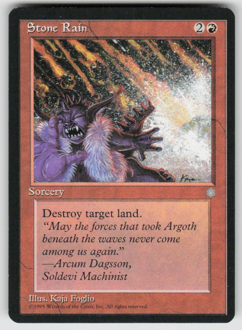 Stone Rain Common Ice Age MTG Lightly Played 1995