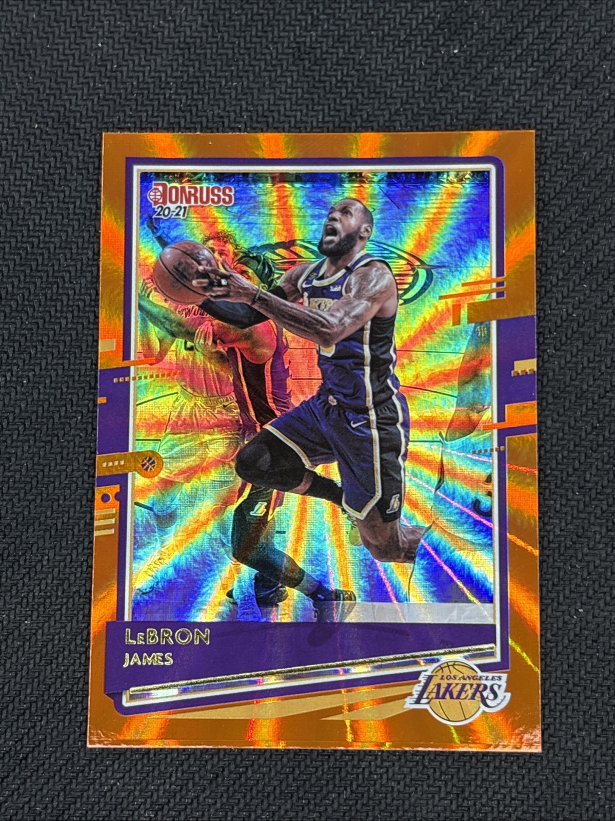 2020-21 Panini Donruss Lebron James Orange Laser #12
