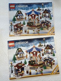 LEGO Creator Expert Winter Village Market 10235 Complete Manuals 1261 Pieces