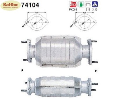   Katalysator Nissan Primera 2.0 16V, 85/96/105/110kW, Euro 1