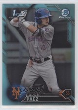 2016 Bowman Draft Chrome Picks Sky Blue Refractor Michael Paez #BDC-115 d4r