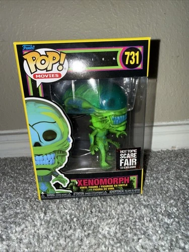 Funko Pop! Movies Alien XENOMORPH 731 Hot Topic Scare Fair Exclusive Black Light
