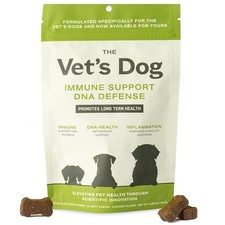 The Vet's Dog Immune Support Chews, Organic Mushroom Turmeric Supplement for