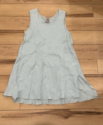 Blue aiden lane 100% Linen Sleeveless Tunic Size Small