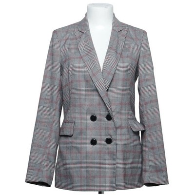 Stradivarius, Blazer, Größe: S, Grau/Rot/Schwarz, Glencheck, Damen #Z0e