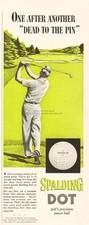 1954 Spalding Dot Golf Balls Vintage One After Another Dead To The Pin Print qAd