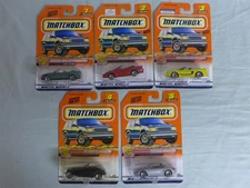 Set/Lot of 5 MATCHBOX 1:64 Diecast Cars: OPEN ROAD #1/2/3/4/5 (1999) -NEW