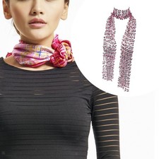 Ladies Sequins Scarf Versatile Sparkle Tie for Nightclub Evening Event Prom