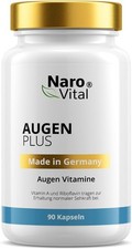 NaroVital Augen Vitamine Lutein 50mg & Zeaxanthin 90 Kapseln hochdosiert A …