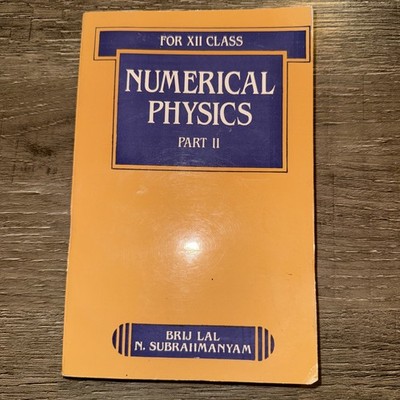 Numerical Physics Part II Brush All N. Subrahmanyam Pb 1993 