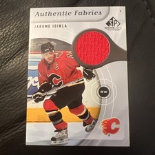 2006 Upper Deck SP Game Used Hockey Authentic Fabrics Jarome Iginla Flames!!!