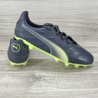 PUMA KING Pro 21 FG AG Leather Soccer Cleats Grey 106549-05 Mens Size 12 US