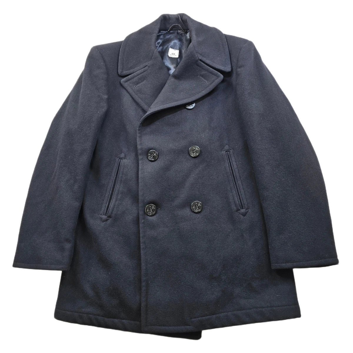 Navy Military Pea Coat | eBay