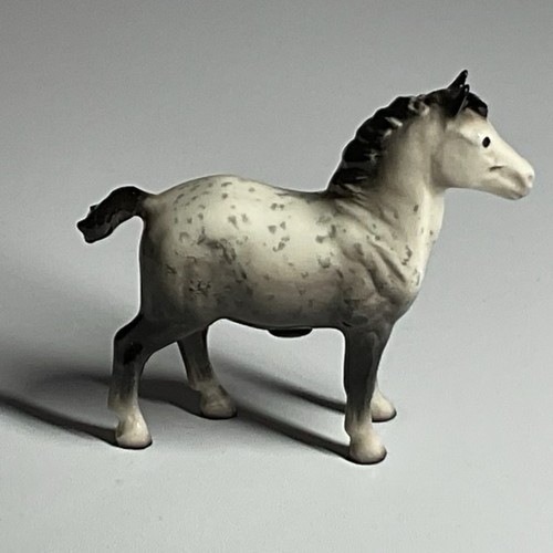 Hagen Renaker Mini  Dapple Gray Percheron Draft Horse ~ Retired