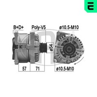 ERA Lichtmaschine Generator Lima 209418A FüR Opel 14V Astra Twintop A04 Zafira