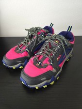 Fila Women's Sneaker Oakmont TR Trail Hiker Running Shoes Hot Pink Gray Blue 7.5
