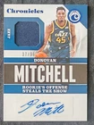 2017-18 Panini Chronicles Donovan Mitchell RC Rookie Jersey Auto Autograph 37/99