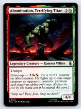 Abomination, Terrifying Titan 198 Marvel Super Heroes Magic: The Gathering