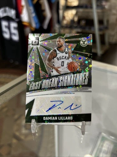2024-25 Panini Donruss Optic Fast Break Signatures Damian Lillard Auto Prizm SP!