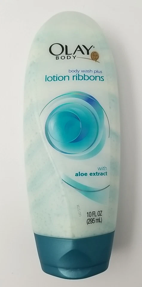 3 New Olay Body Wash plus Lotion Ribbons with Aloe Extract 10 FL OZ RARE HTF - Image 3 of 4