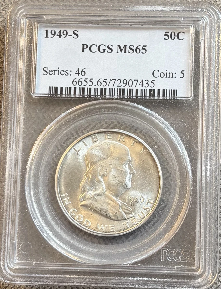 MS 65 Graded Franklin Half Dollars 1948-1963 for sale | eBay