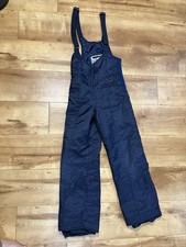 Vintage Kitzbühel Farbe blau Ski Schnee Hose Overall - Gr. 10