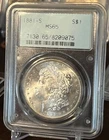 1881-S $1 Morgan Silver Dollar PCGS MS65 OGH Free Shipping!